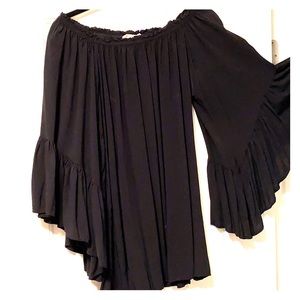 Off the shoulder black top